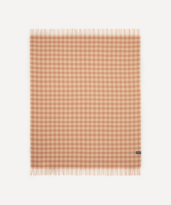 The Tartan Blanket Co. - Gingham Lambswool Blanket image number null