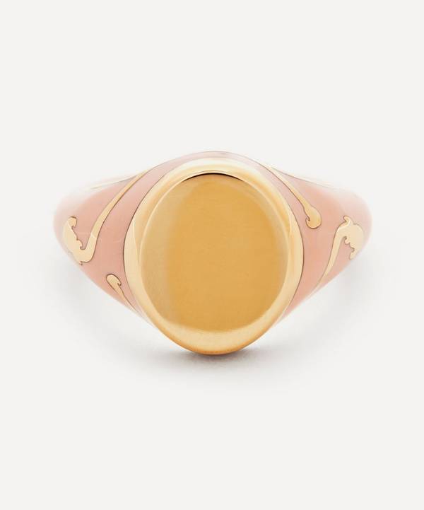 Alice Cicolini - 14ct Gold Sari Signet Ring