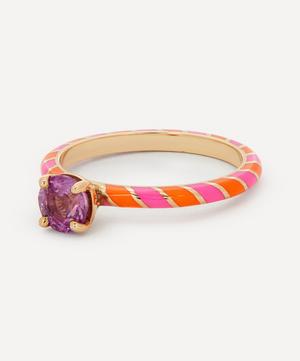 Alice Cicolini - 14ct Gold Memphis Pink Sapphire Candy Cocktail Ring image number 2