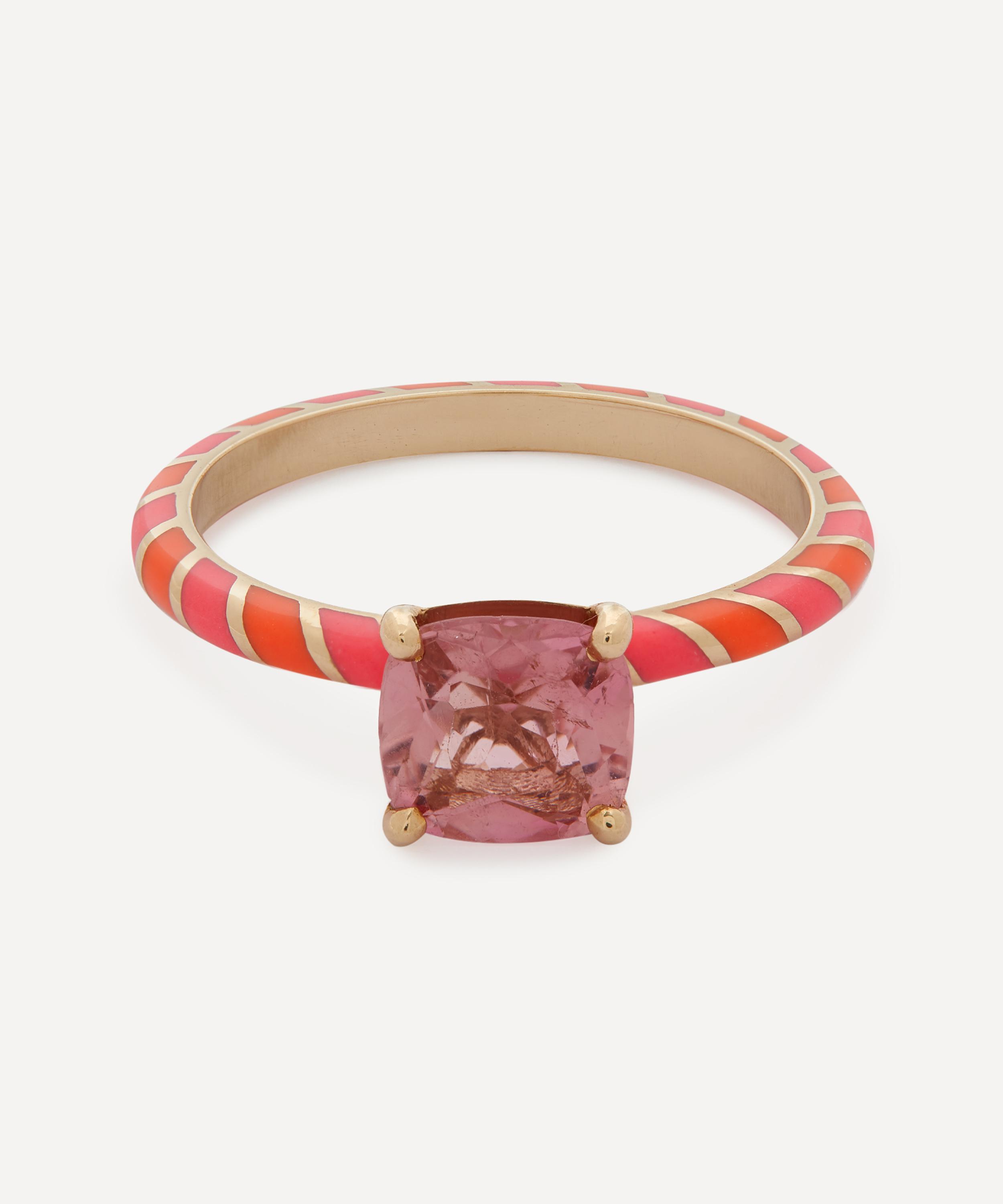 Alice Cicolini - 14ct Gold Memphis Pink Sapphire Candy Cocktail Ring