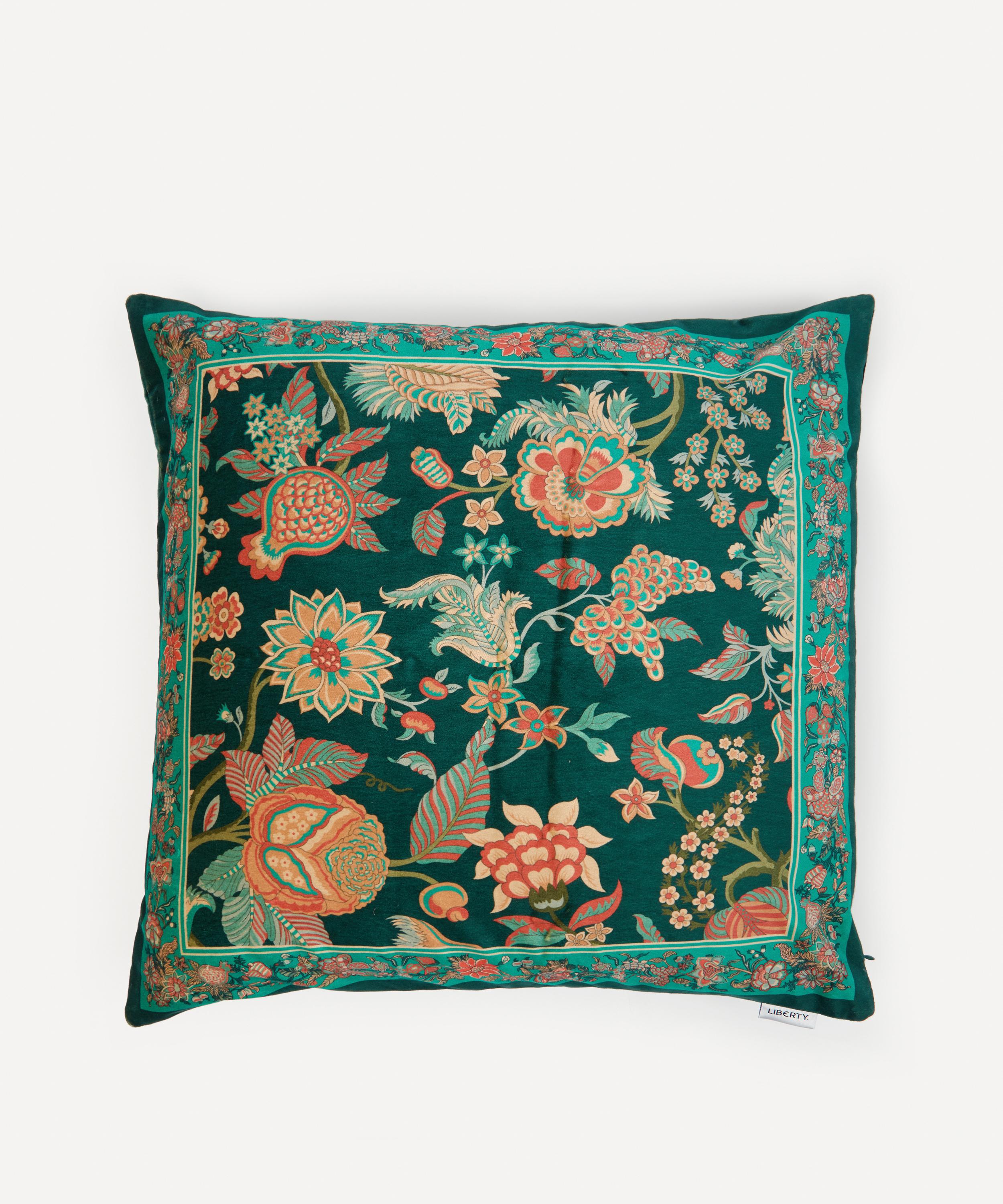 Liberty - Palampore Trail Square Velvet Cushion image number 0