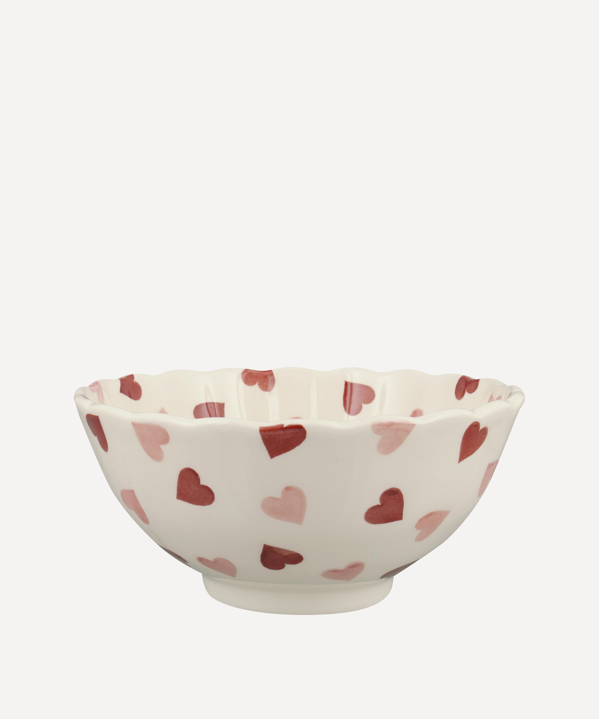 Emma Bridgewater - Pink Hearts Medium Fluted Bowl image number 1