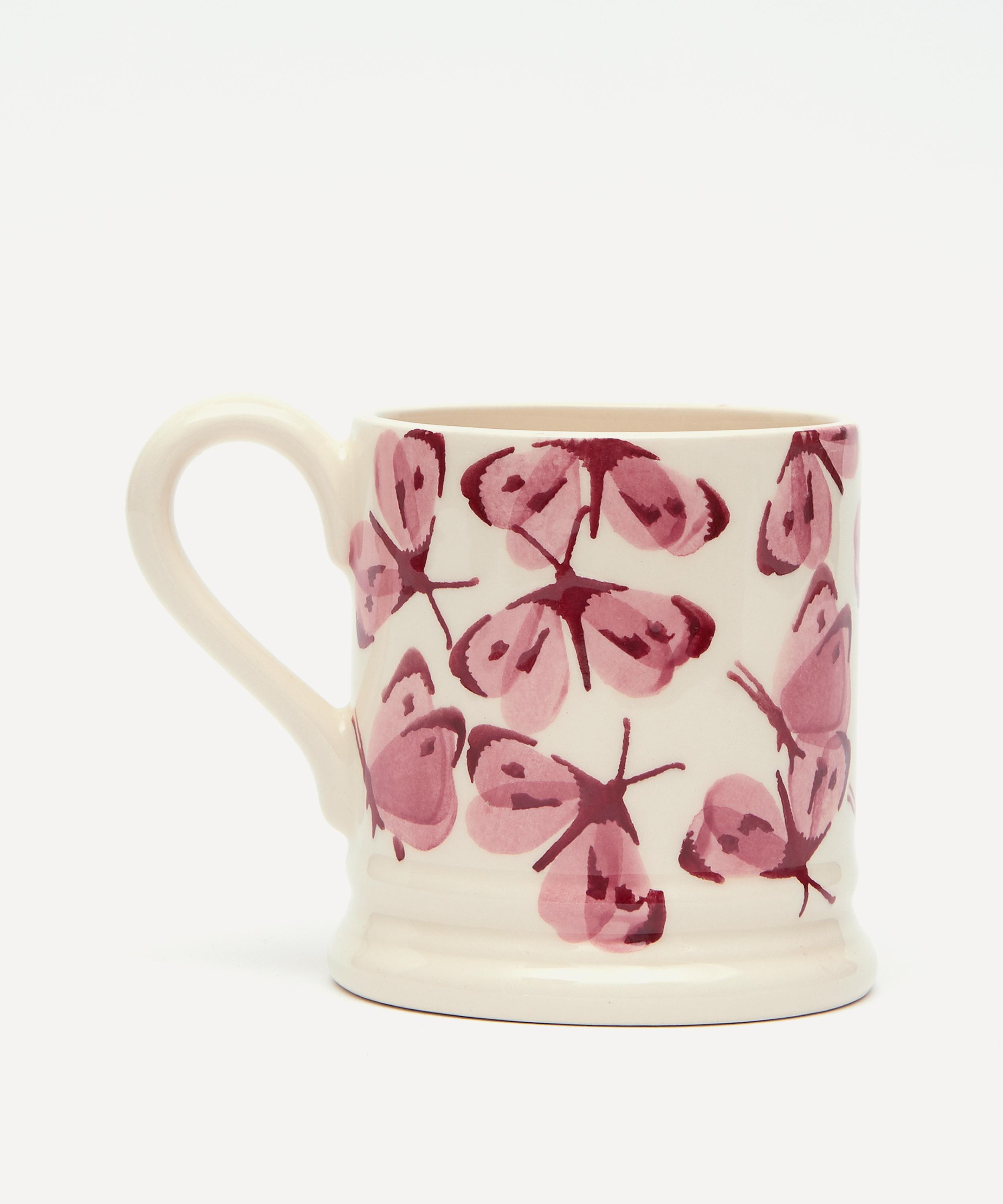 Emma Bridgewater - Pink Cabbage White Butterfly Mum Boxed Half-Pint Mug image number 1