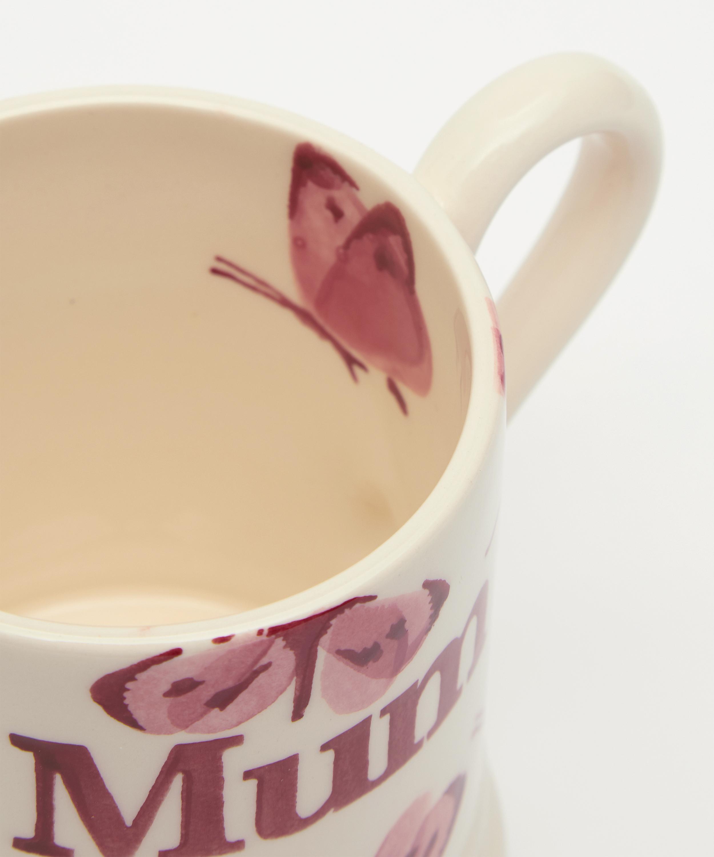 Emma Bridgewater - Pink Cabbage White Butterfly Mum Boxed Half-Pint Mug image number 2