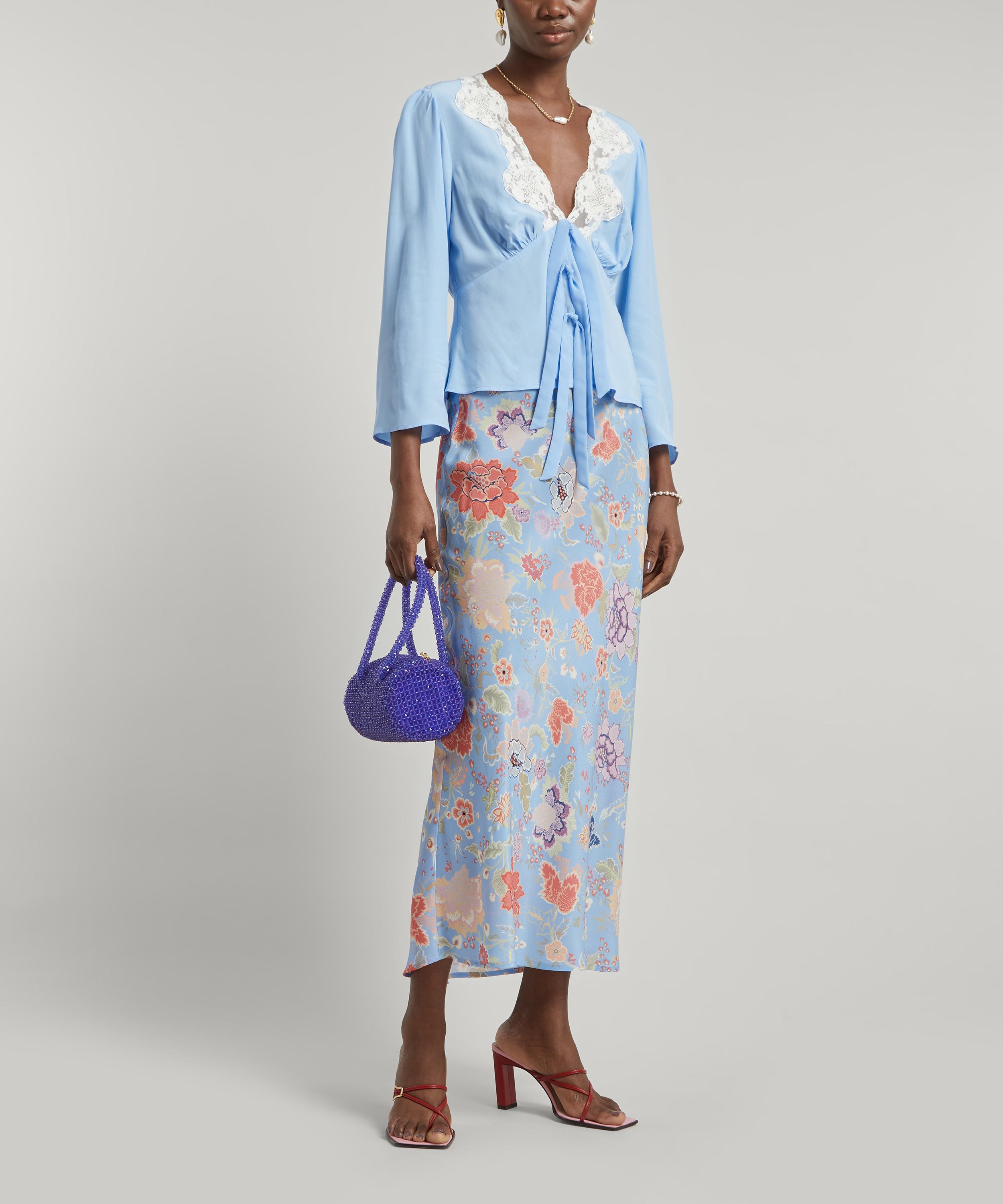 RIXO - Rochelle V-Neck Blouse image number 2