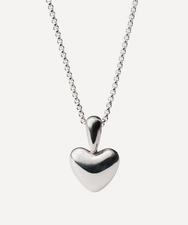 Annika Inez - Silver Voluptuous Heart Pendant Necklace image number null