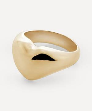 Gold Plated Vermeil Silver Heart Ring