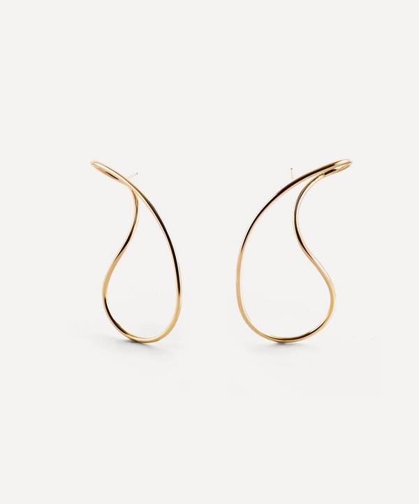 Annika Inez - 14ct Gold-Filled Large Endless Curve Earrings image number 0