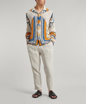 Marané - Elasticated Linen Trousers image number 2