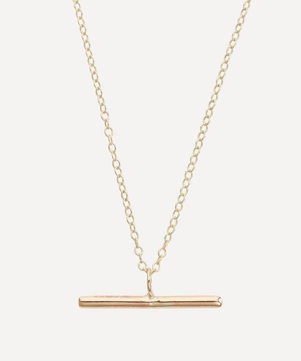 Studio Adorn - 9ct Gold Minimal Bar Pendant Necklace