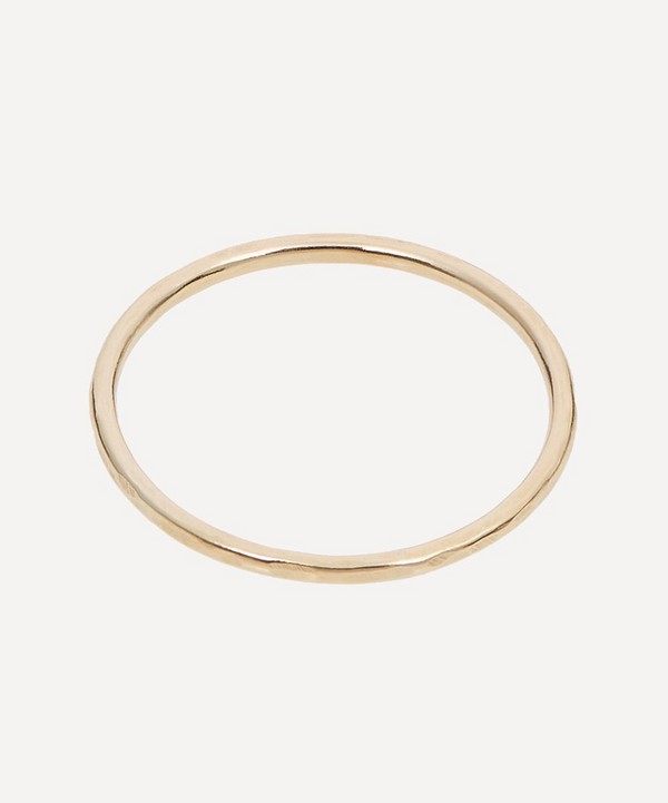 Studio Adorn - 9ct Gold Hammered Stacking Band Ring image number null
