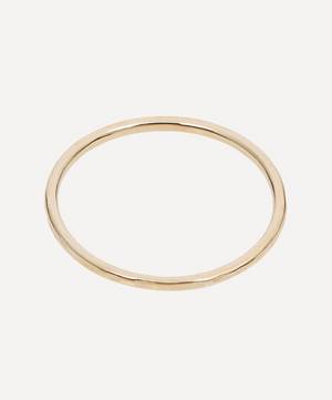 9ct Gold Hammered Stacking Band Ring