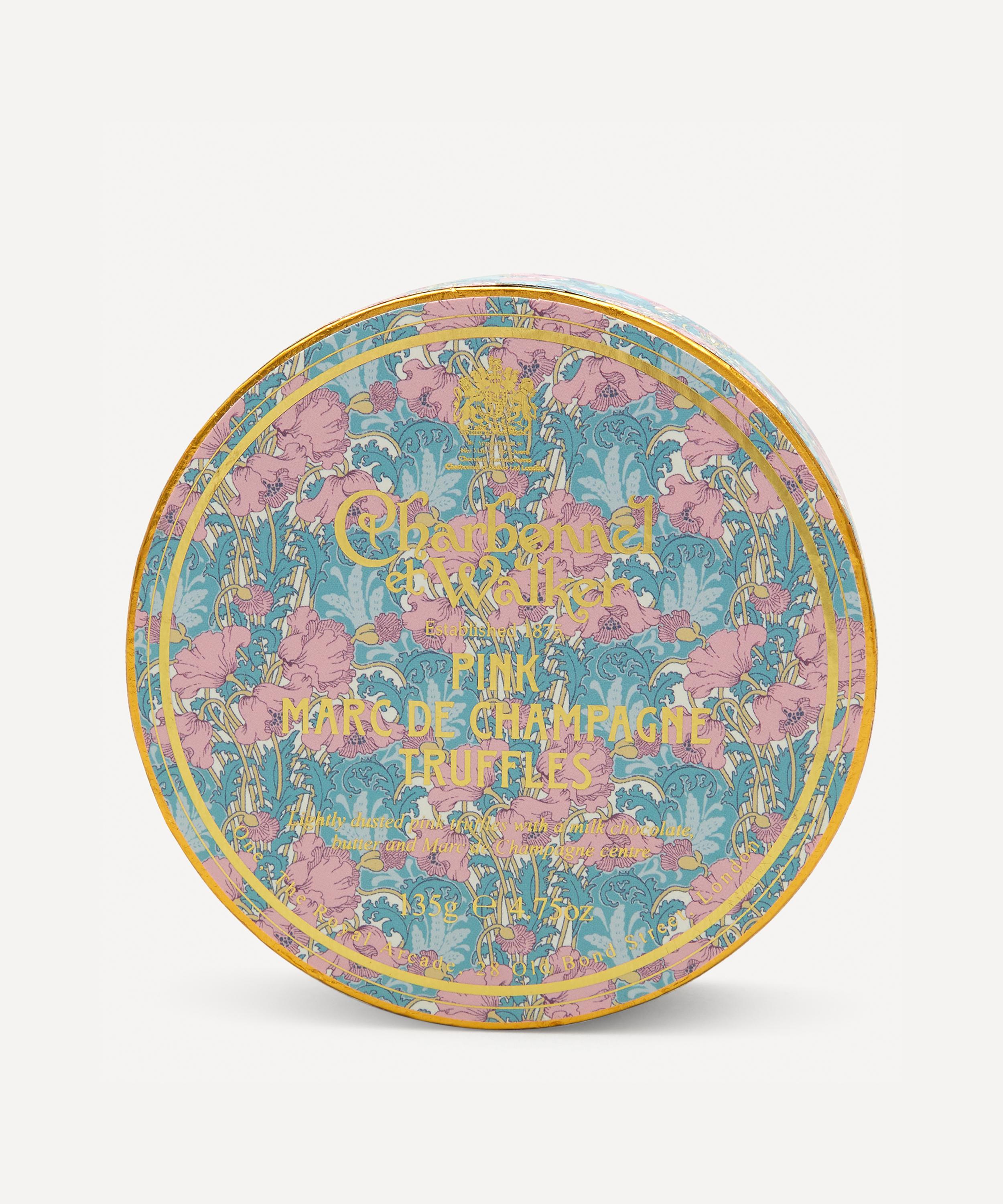 Charbonnel et Walker - Liberty Print Pink Marc de Champagne Truffles 135g