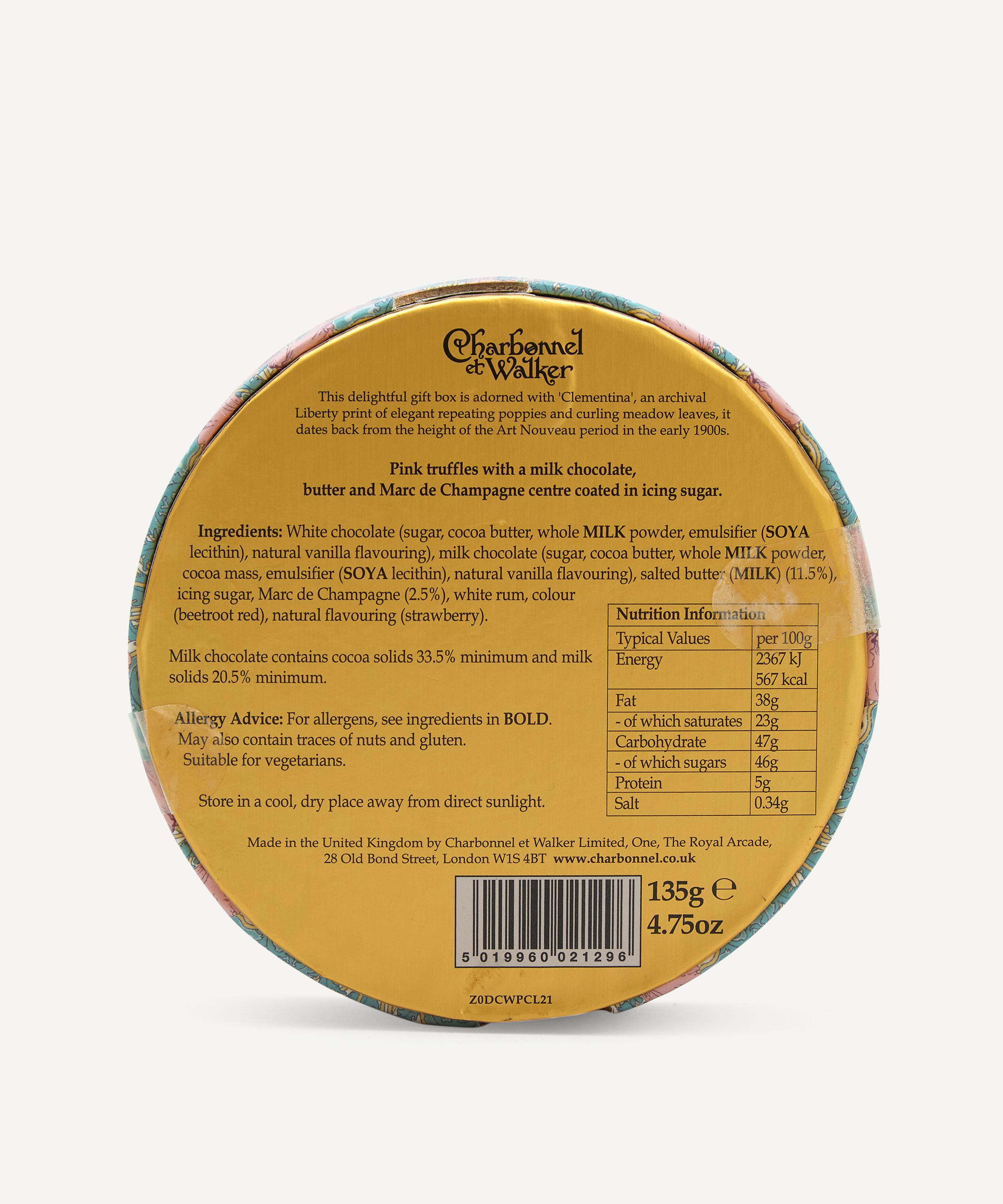 Charbonnel et Walker - Liberty Print Pink Marc de Champagne Truffles 135g image number 2