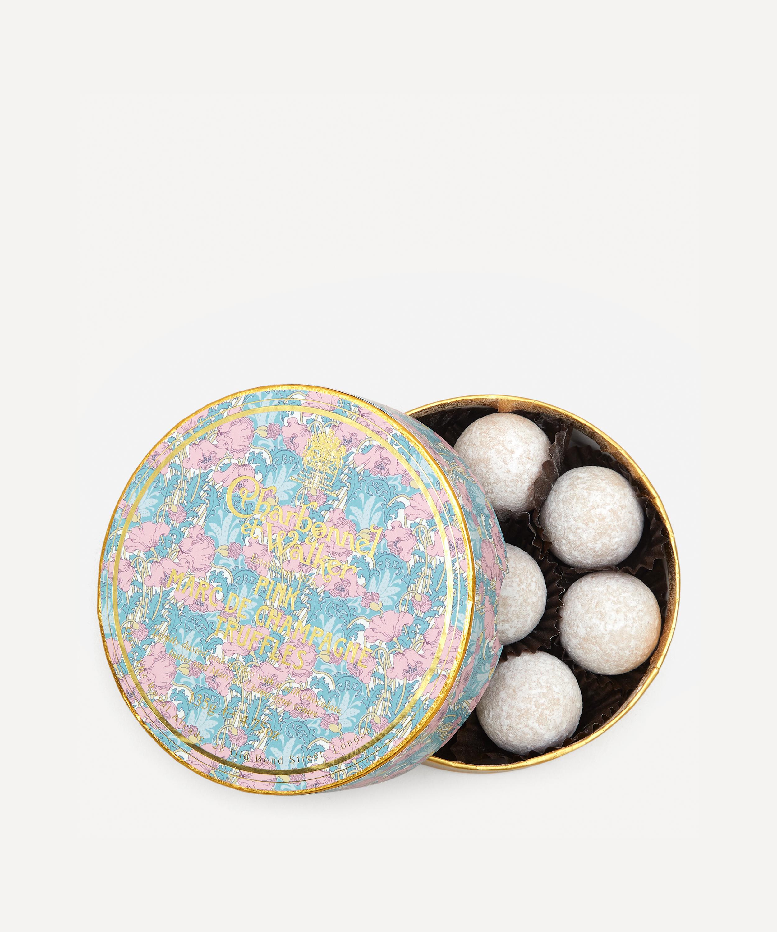 Charbonnel et Walker - Liberty Print Pink Marc de Champagne Truffles 135g image number 4