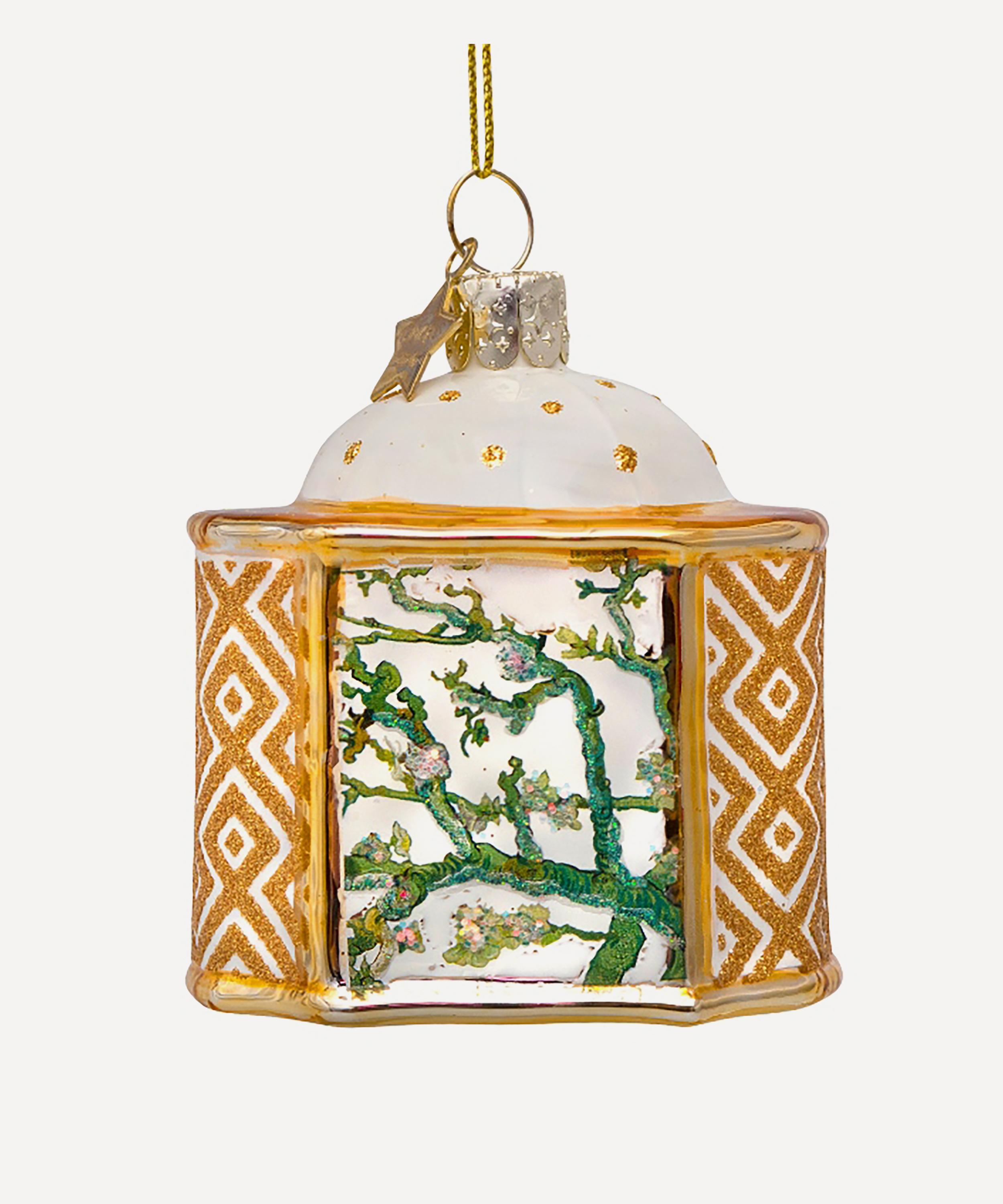 Christmas - Glass Van Gogh Blossom Ornament image number 0