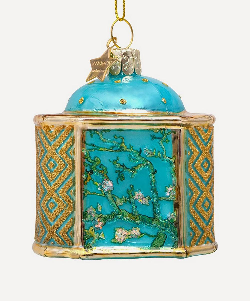 Christmas - Glass Van Gogh Blossom Ornament