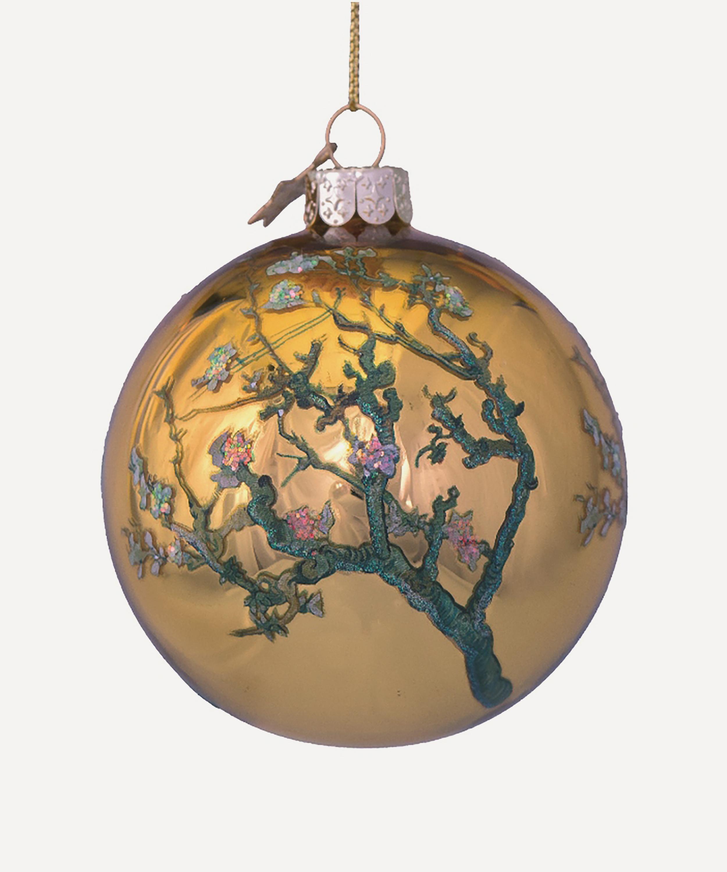 Christmas - Glass Van Gogh Blossom Bauble image number 0
