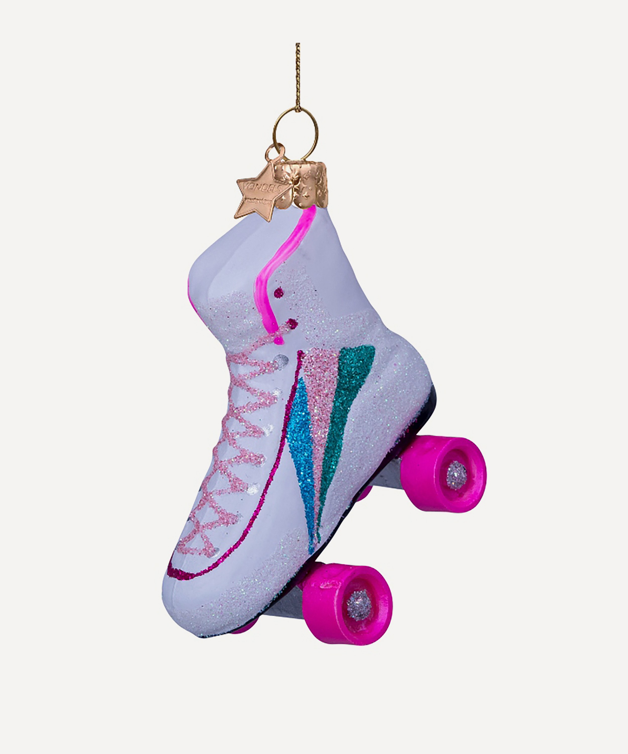 Christmas - Glass Rollerskate Ornament image number 5