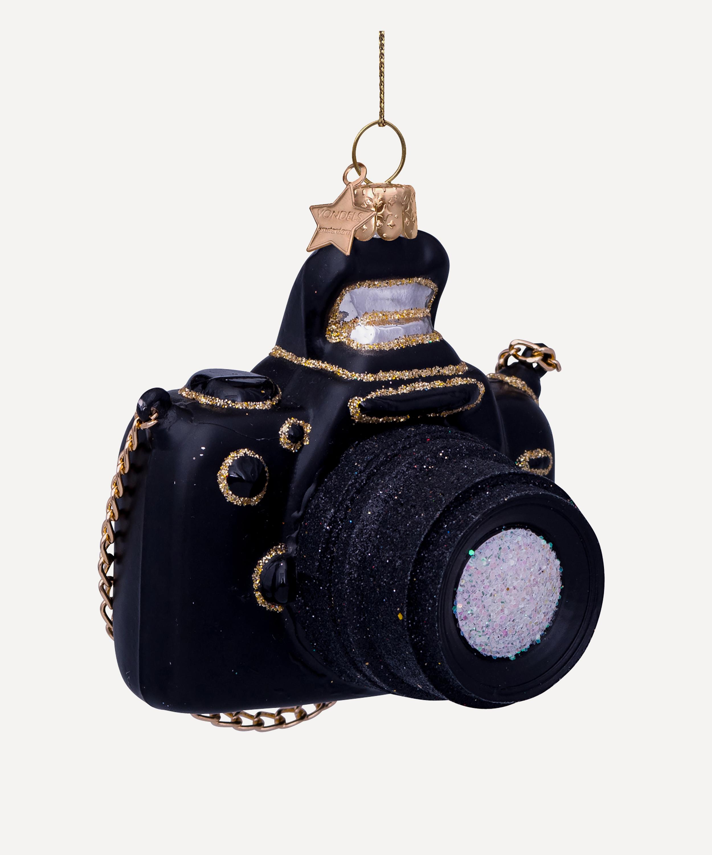 Christmas - Glass Camera Ornament image number 0