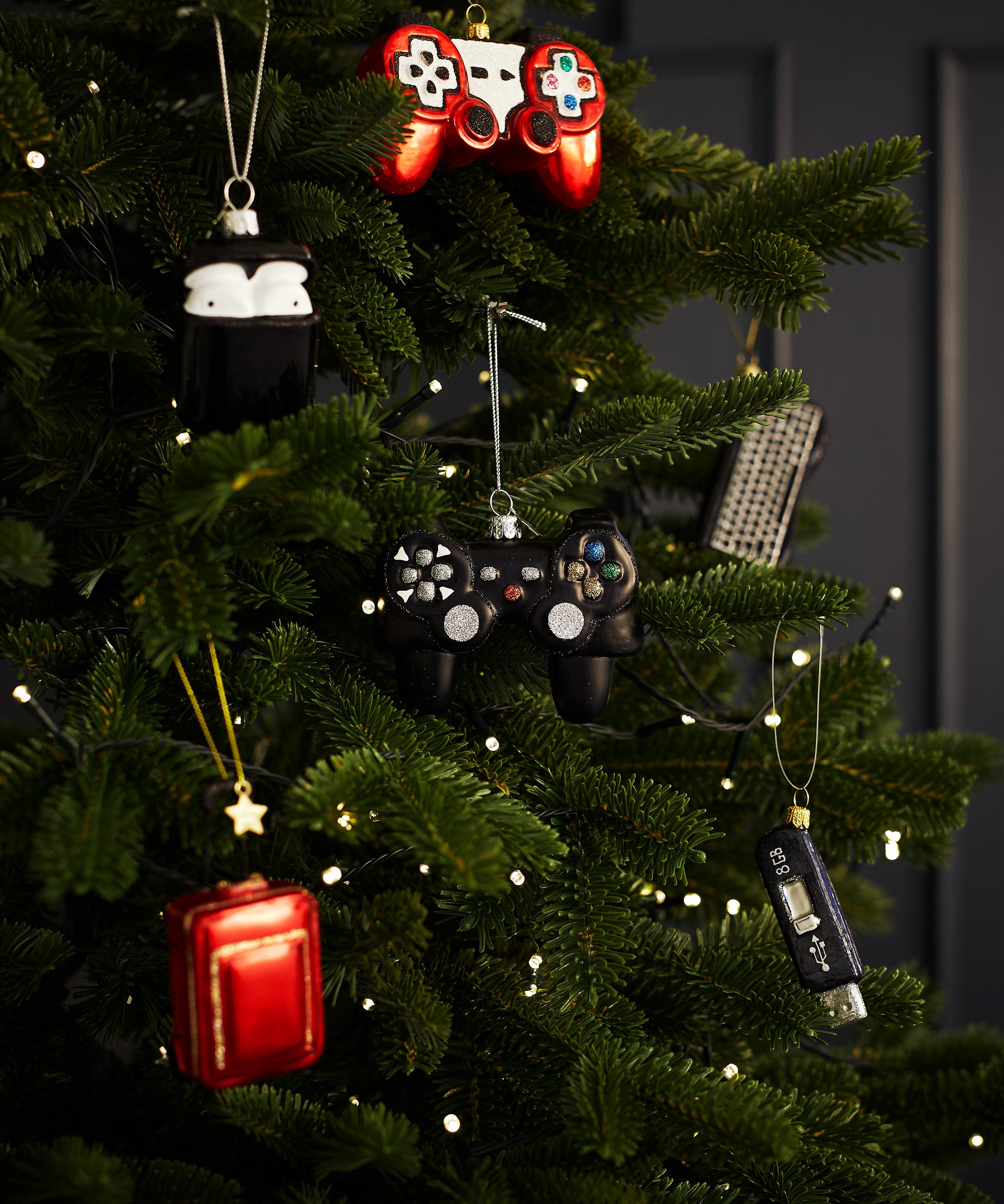 Christmas - Glass Game Controller Ornament image number 1