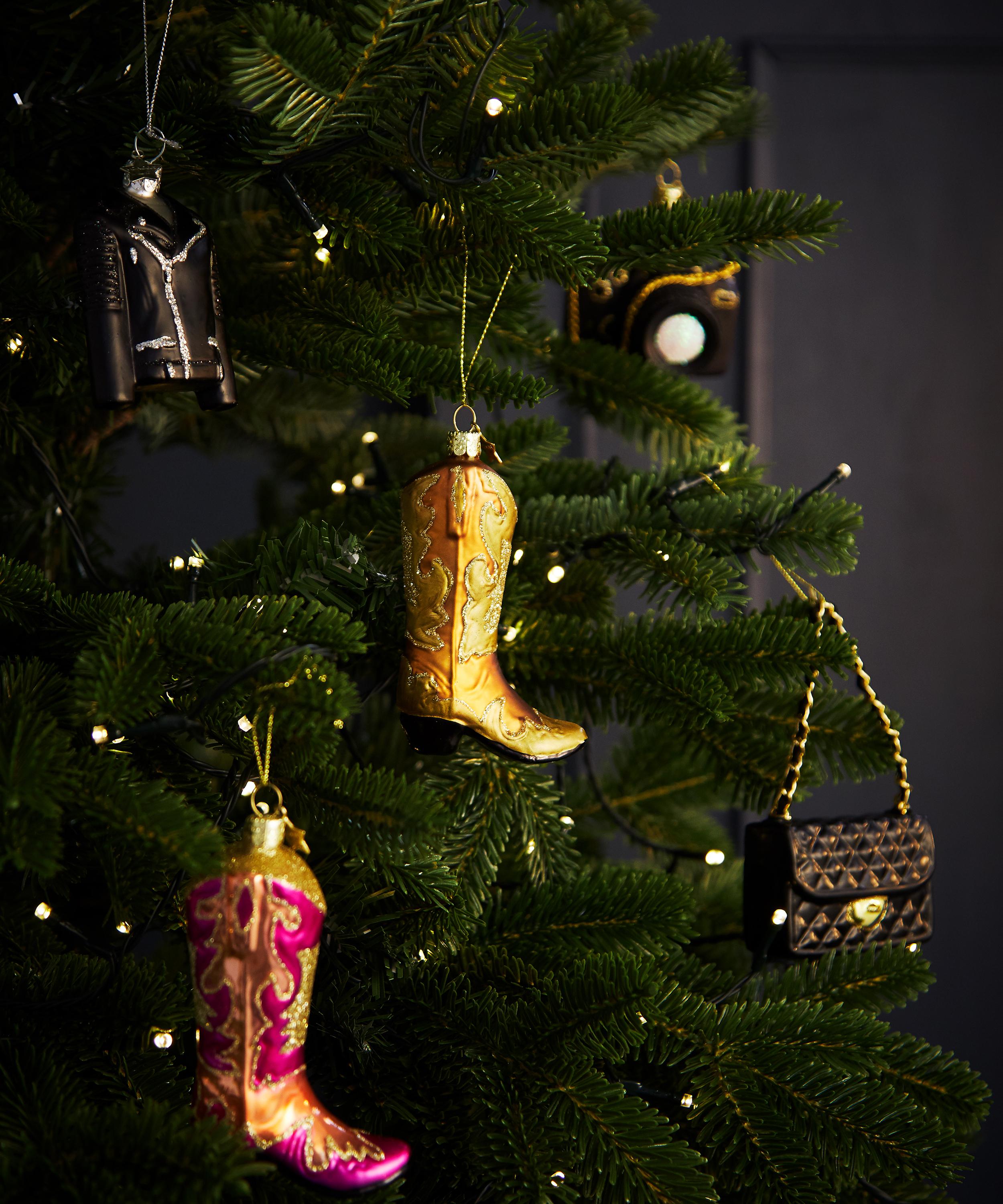 Christmas Cowboy Boot Ornament