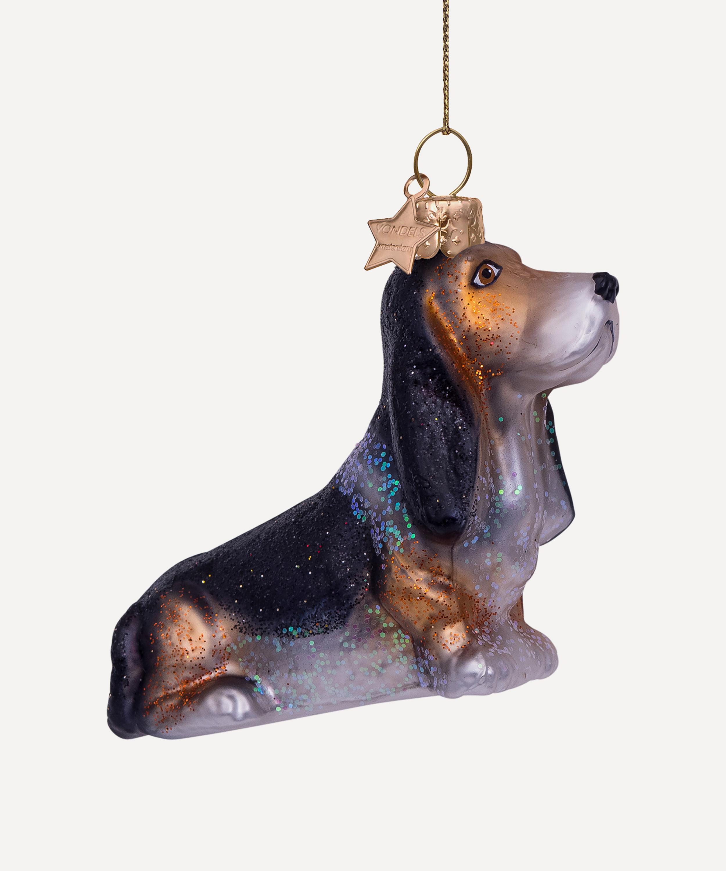 Basset hound 2025 christmas decorations