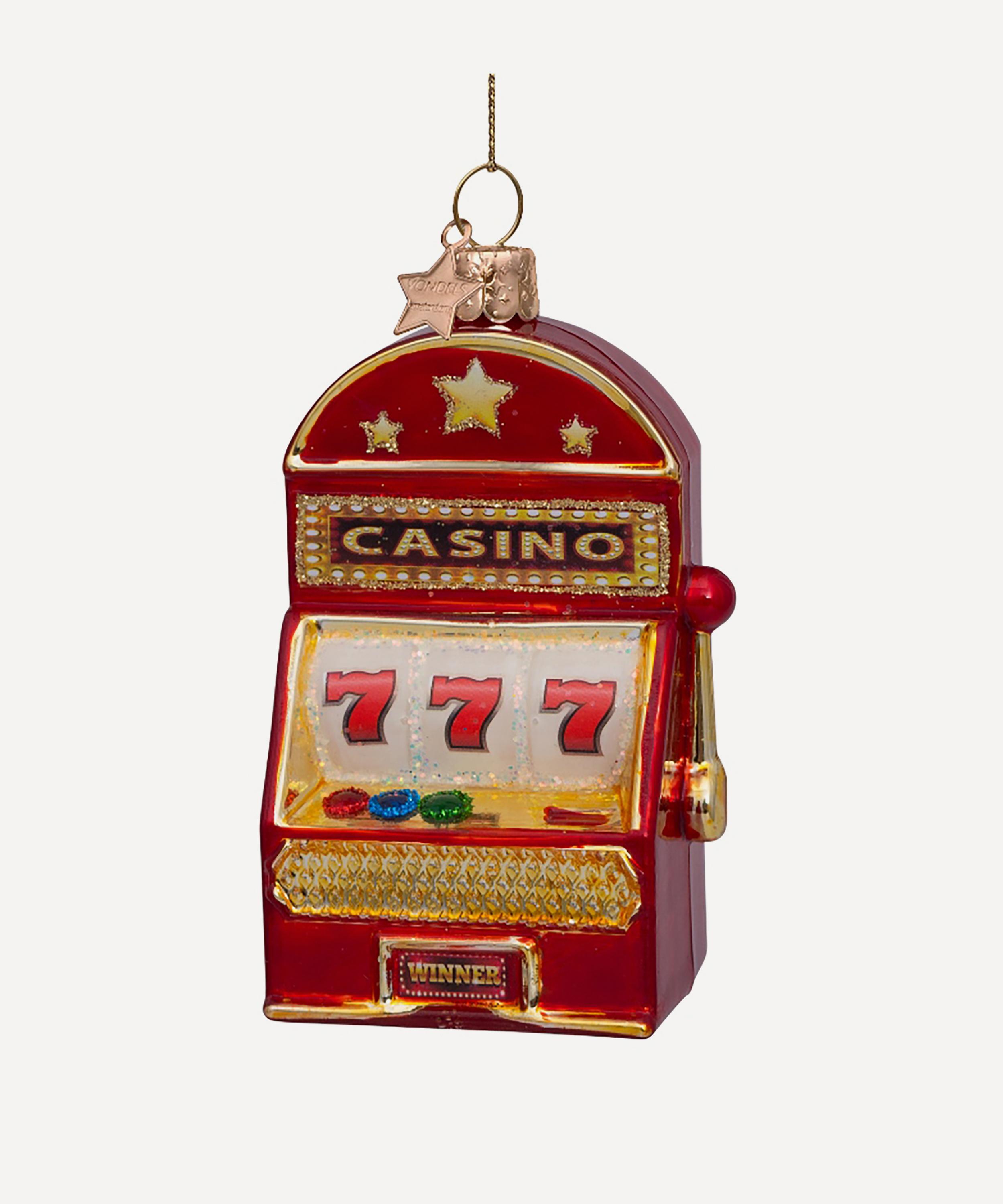 Christmas - Glass Slot Machine Ornament image number 2