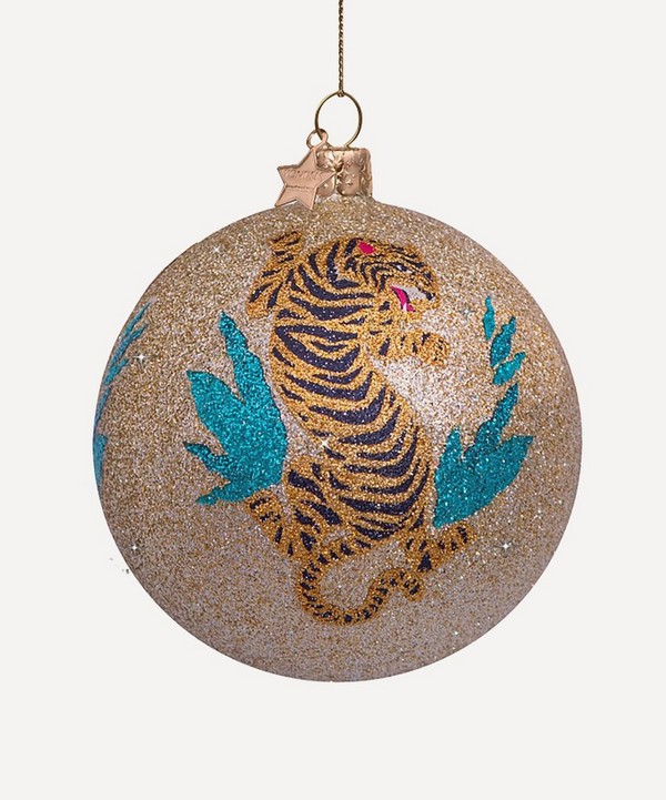 Christmas - Glass Tiger Bauble image number null