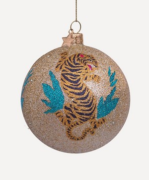 Christmas - Glass Tiger Bauble image number 0