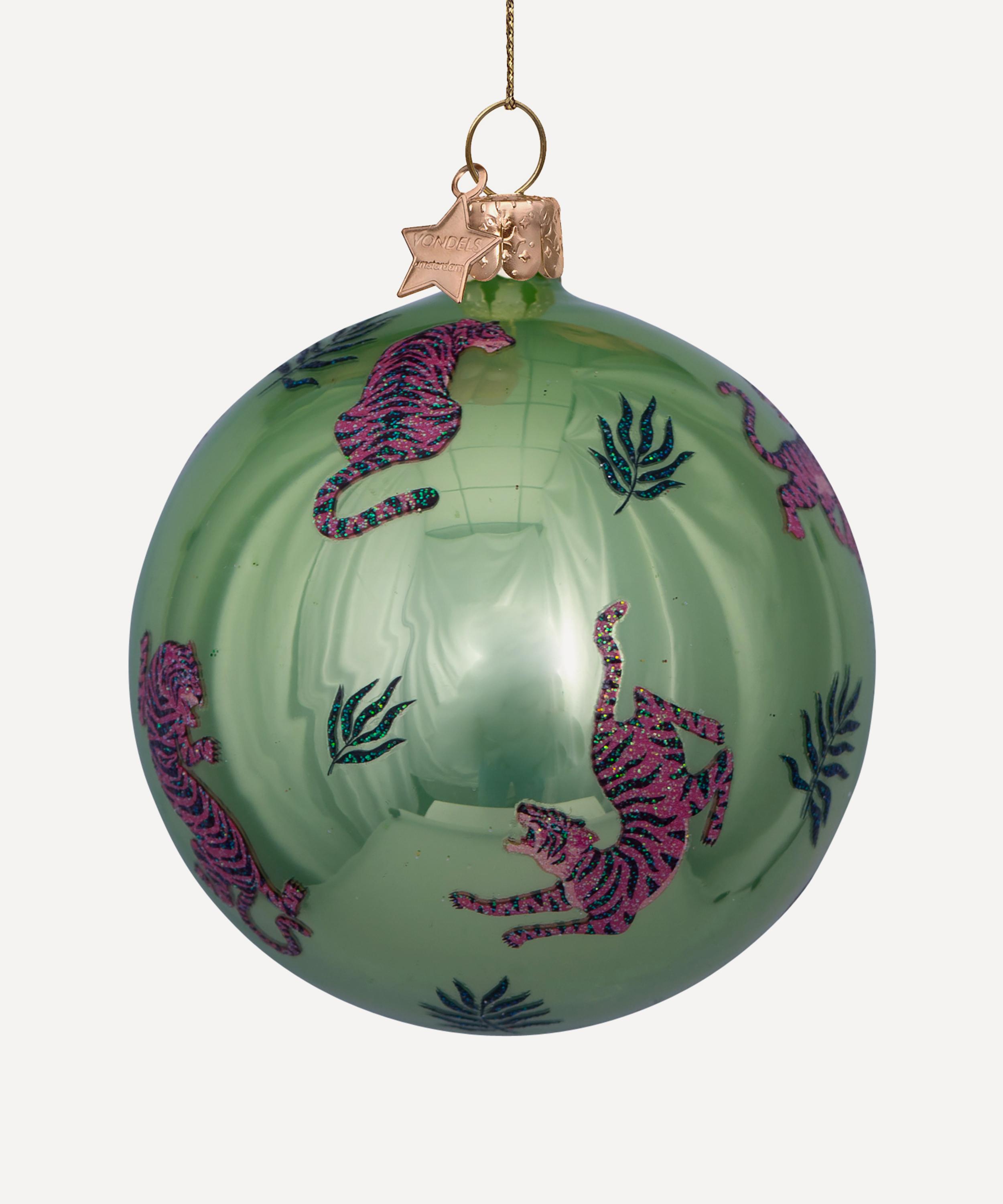 Christmas - Glass Tiger Bauble image number 0