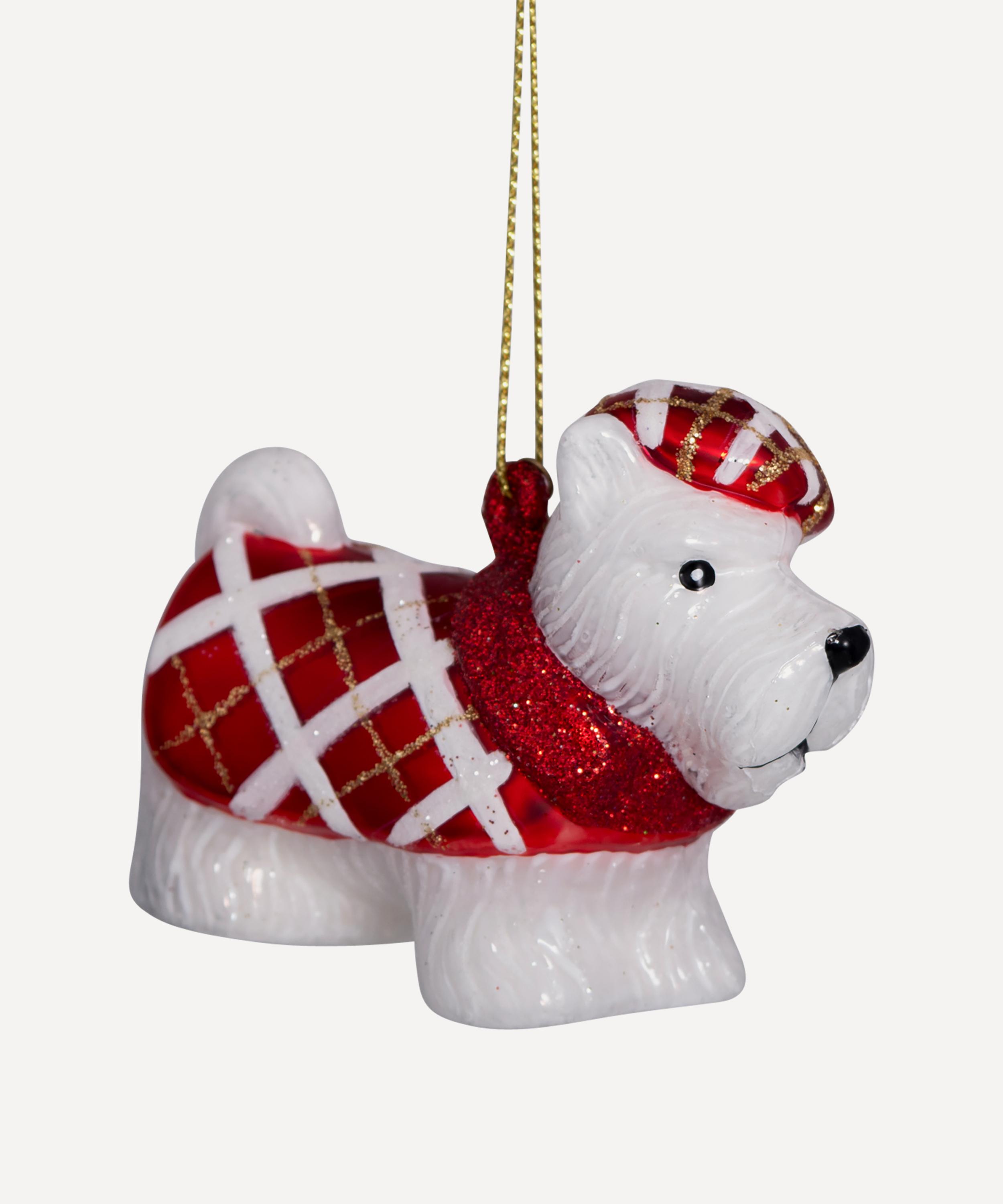 Christmas - Glass Scottish Terrier Ornament image number 0