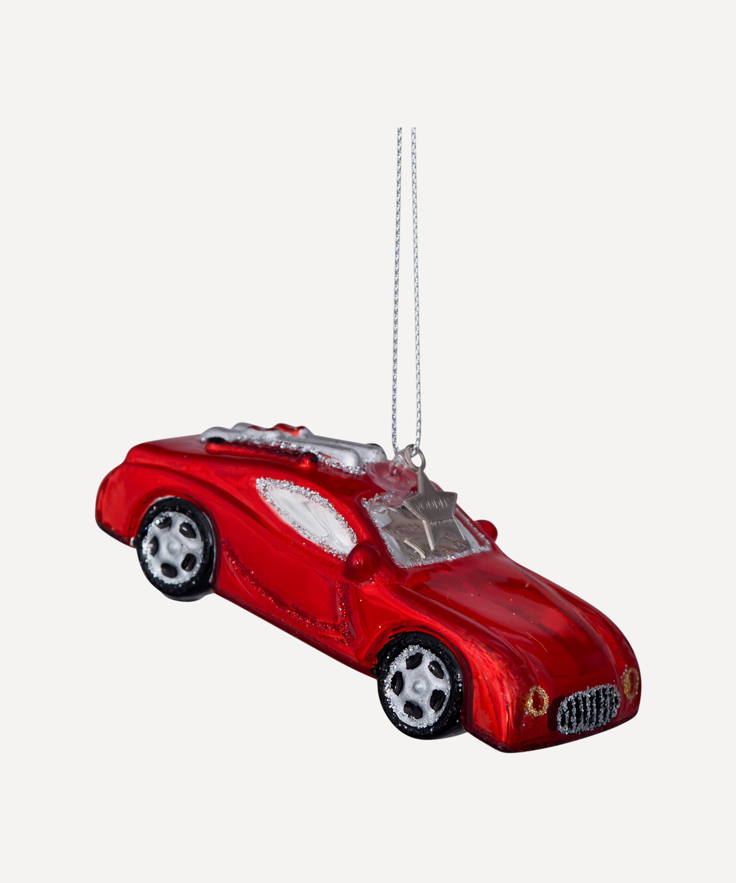 Christmas Glass Car Ornament Liberty