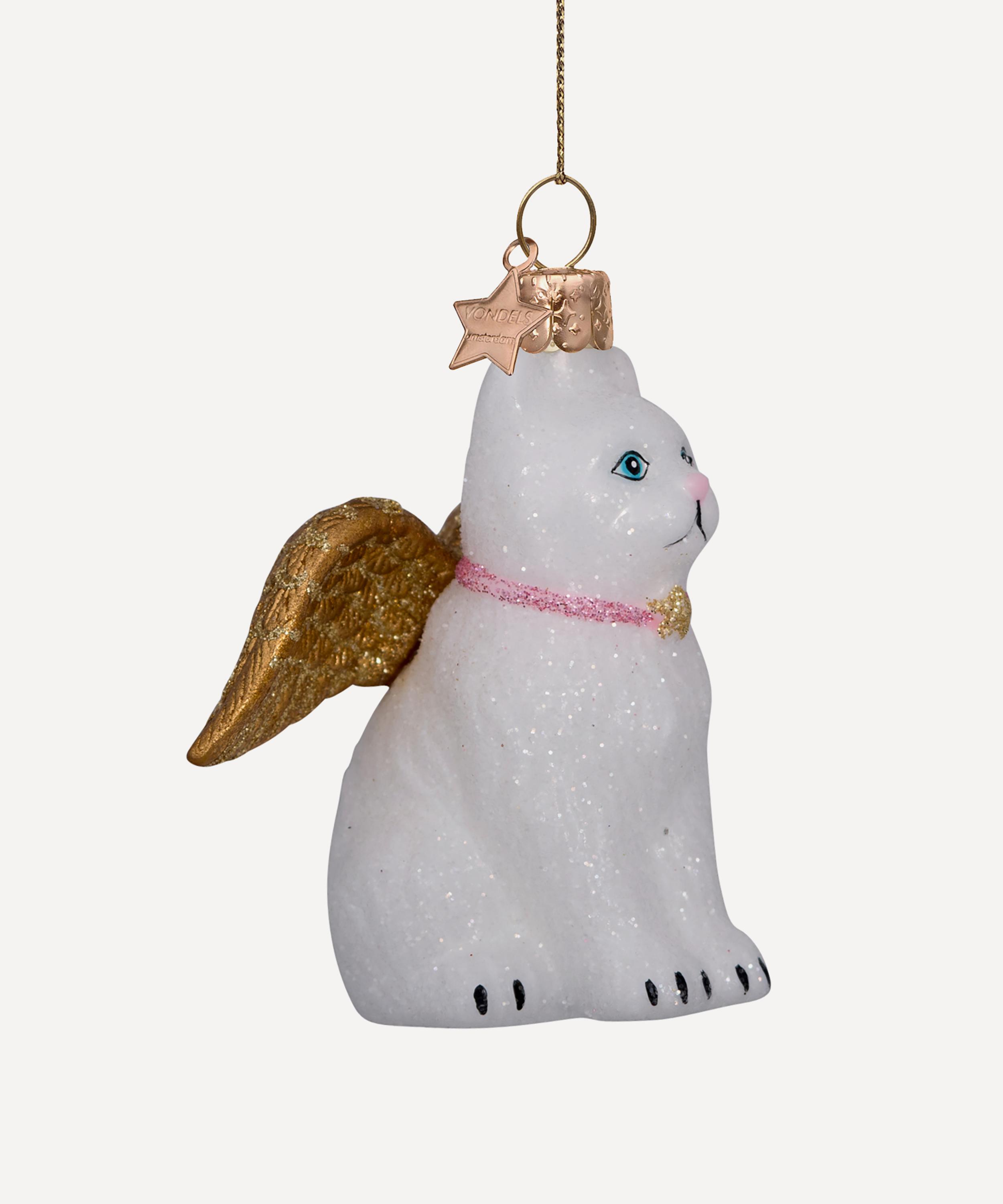 Christmas - Glass Cat with Wings Ornament image number 2