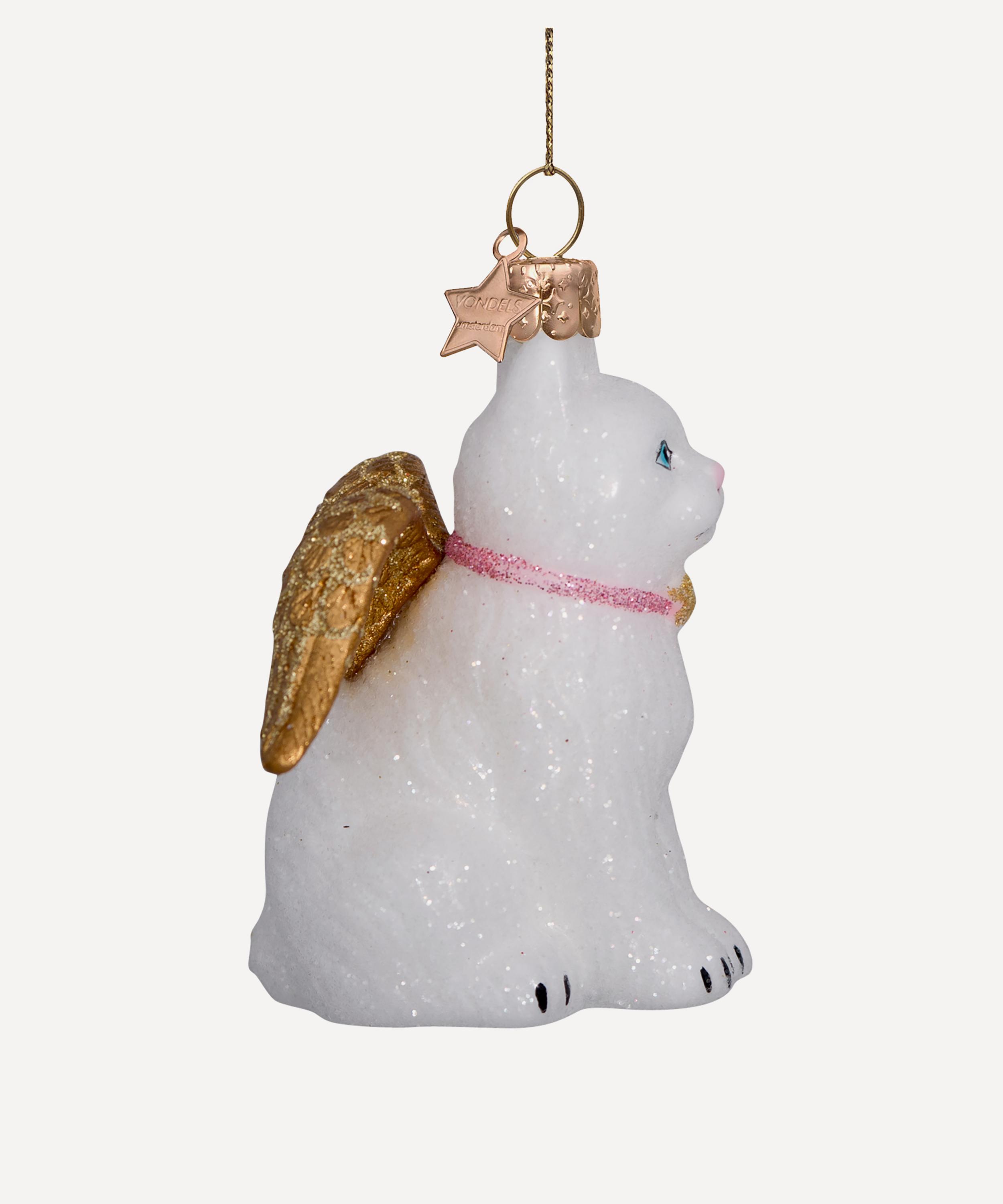 Christmas - Glass Cat with Wings Ornament image number 3