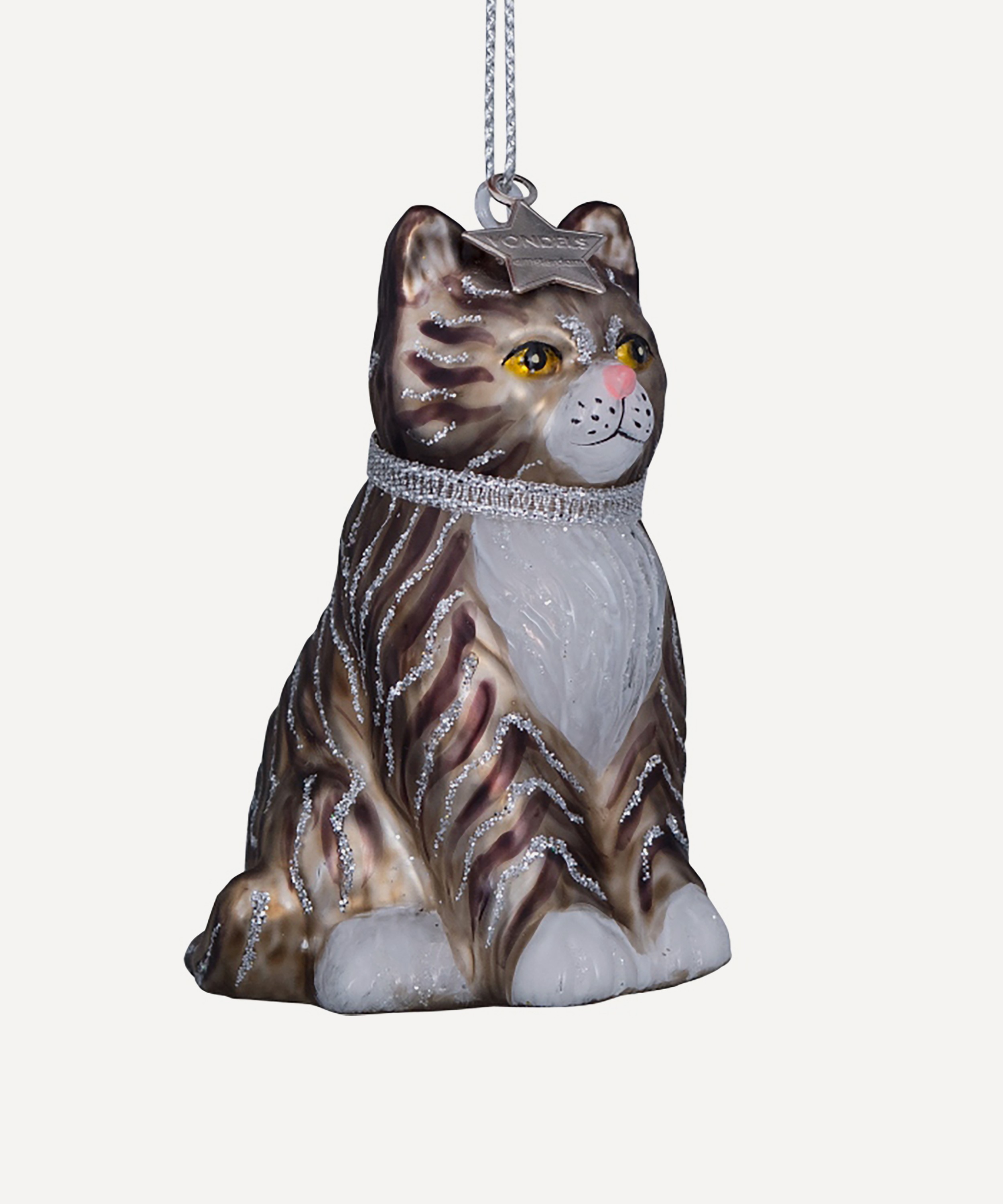 Christmas - Glass Cat Ornament image number 2