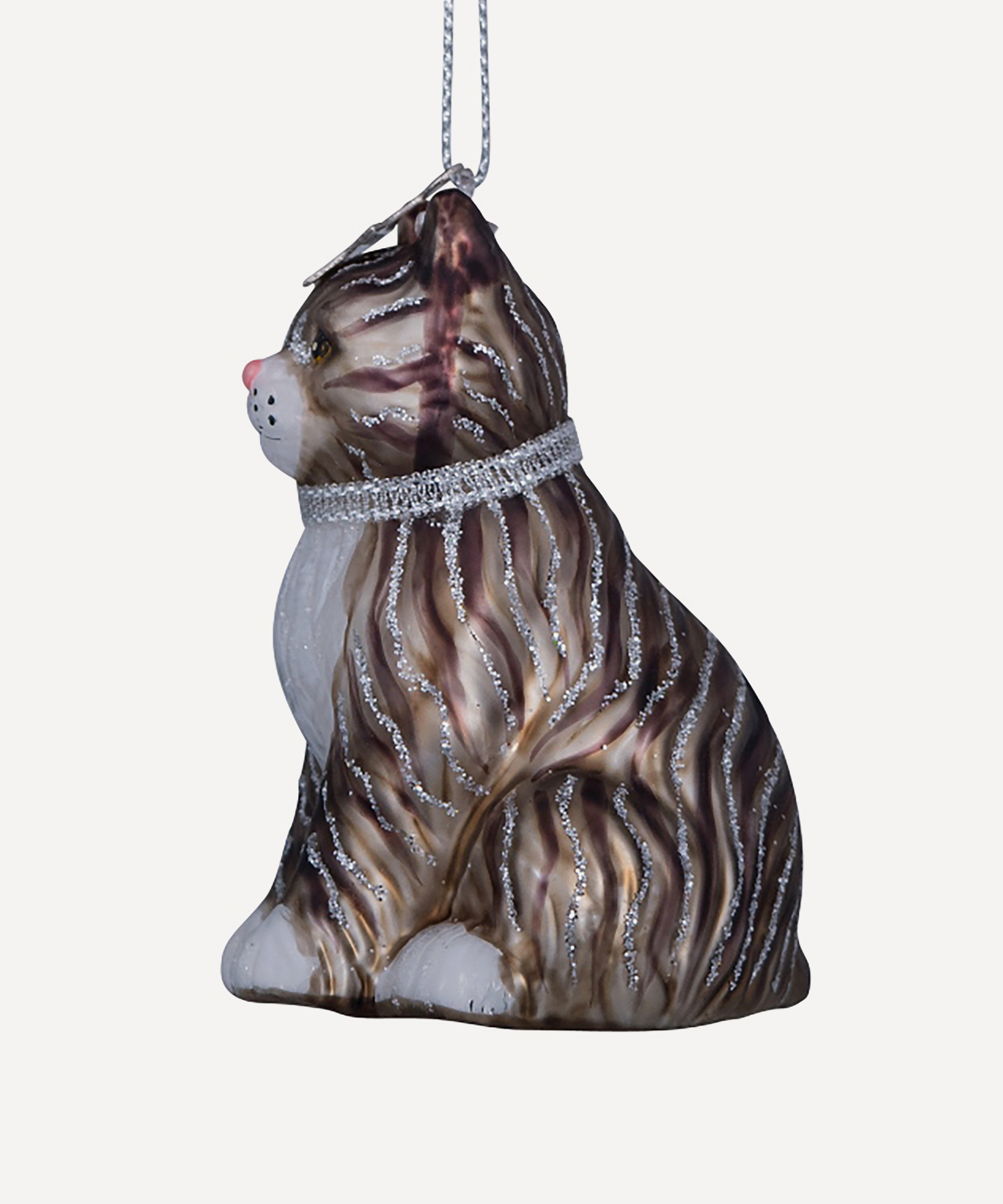 Christmas - Glass Cat Ornament image number 5