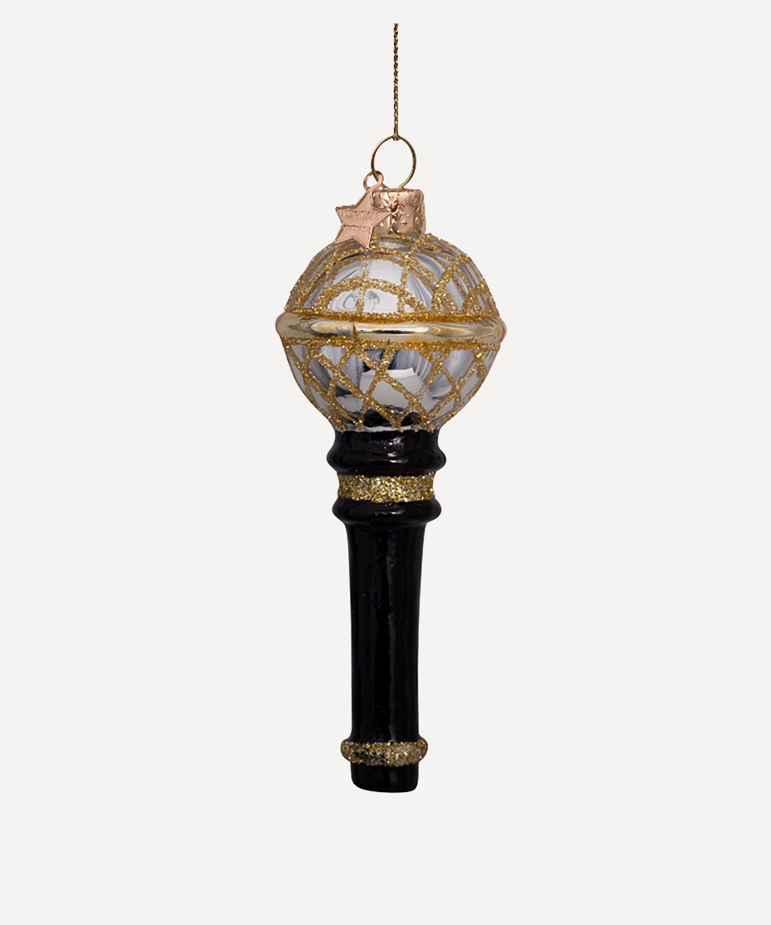 Christmas - Glass Microphone Ornament image number 0