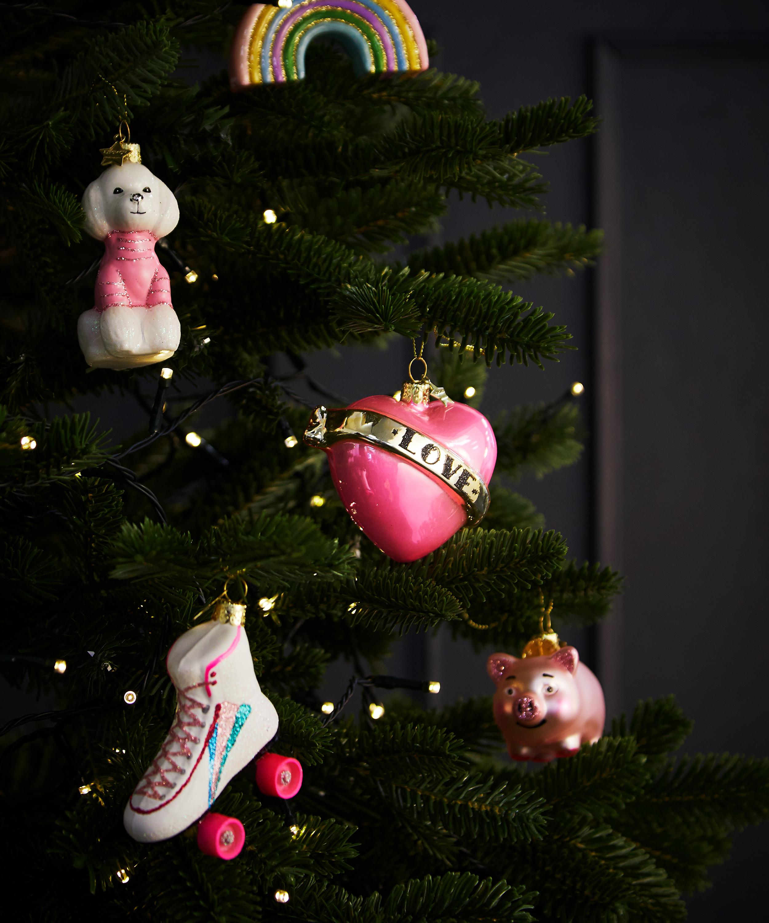 Christmas - Glass Heart Ornament image number 1