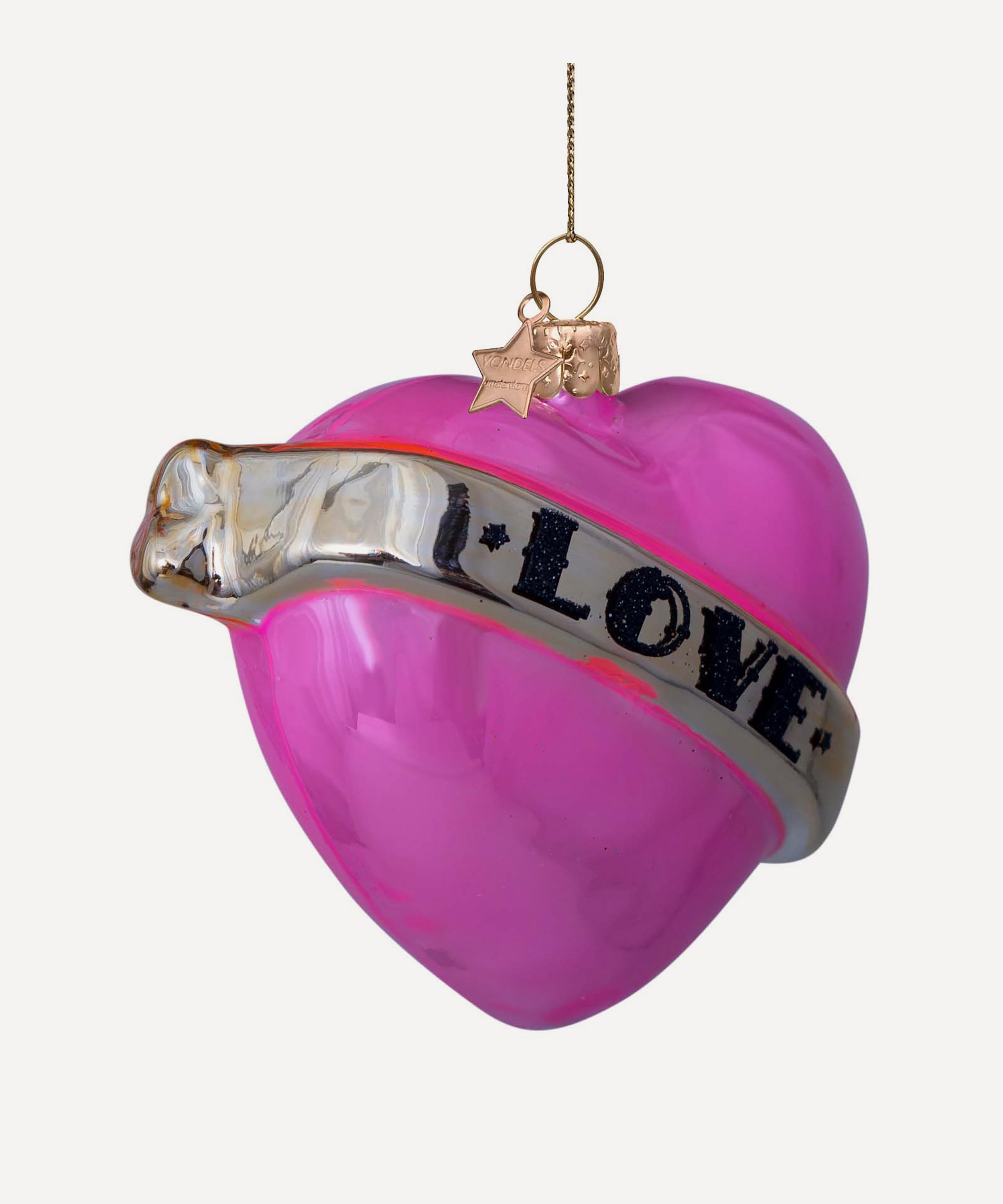 Christmas - Glass Heart Ornament image number 2