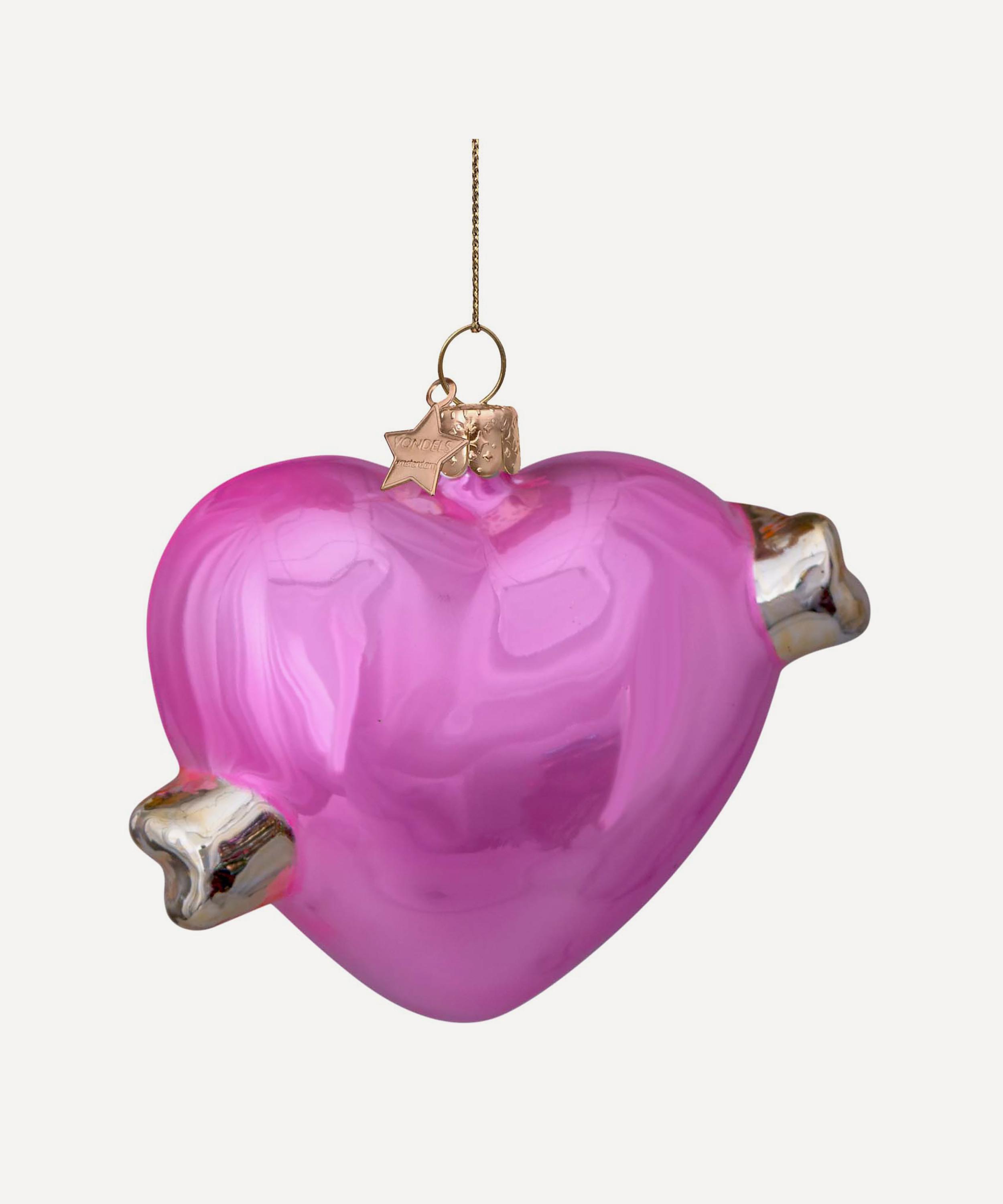 Christmas - Glass Heart Ornament image number 4