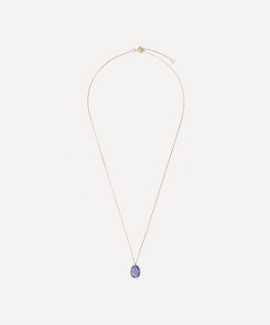 Pascale Monvoisin - 14ct Rose Gold Orso No 1 Iolite And Diamond Pendant Necklace image number 2