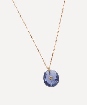 Pascale Monvoisin - 14ct Rose Gold Orso No 1 Iolite And Diamond Pendant Necklace image number 3
