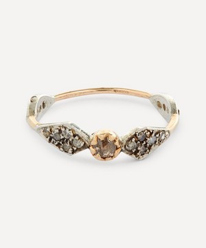 Pascale Monvoisin - 9ct Gold-Plated Adele Brown Diamond Ring image number 0
