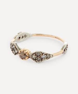 Pascale Monvoisin - 9ct Gold-Plated Adele Brown Diamond Ring image number 2
