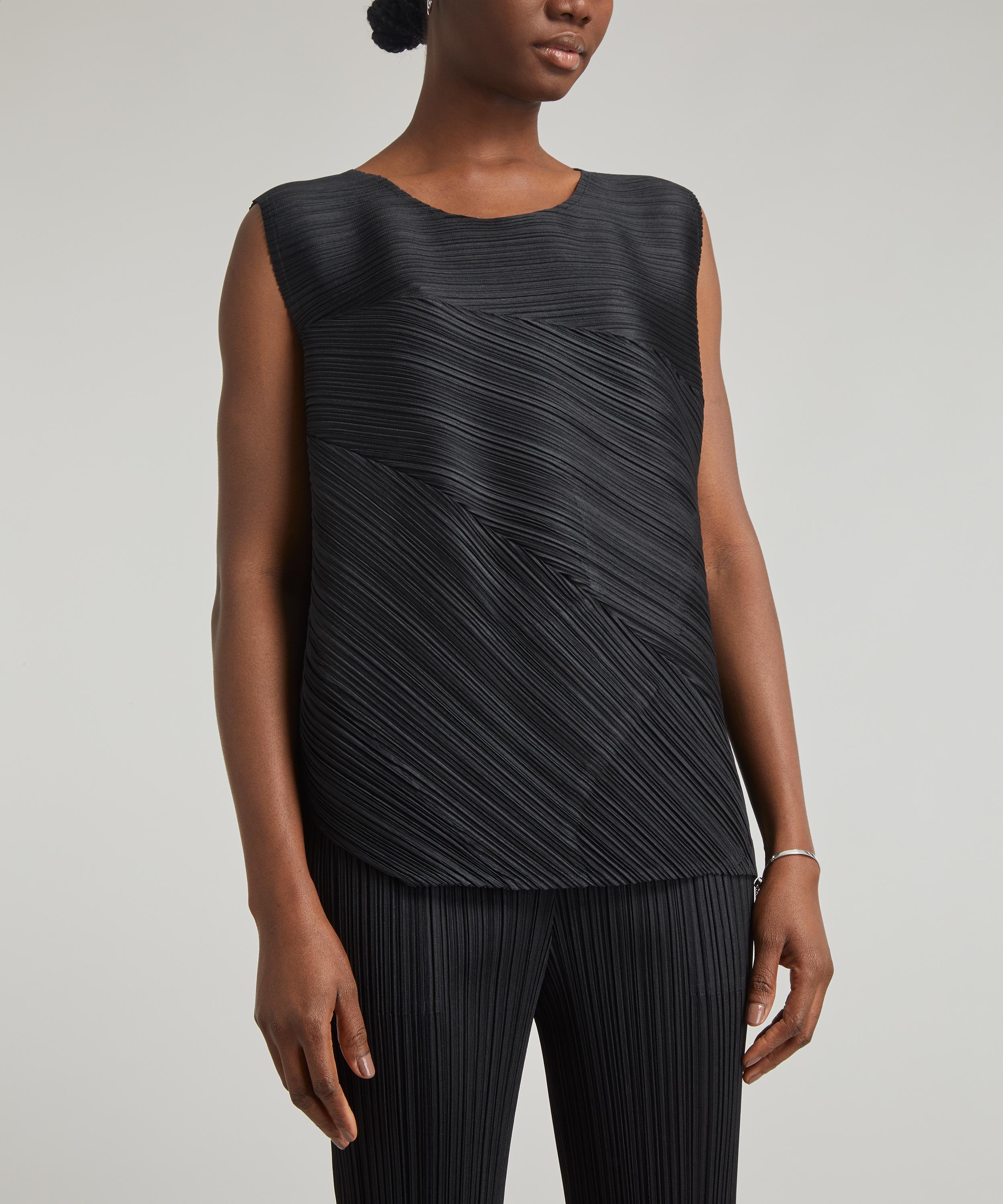 Pleats Please Issey Miyake - GLOW Pleated Sleeveless Top image number 1