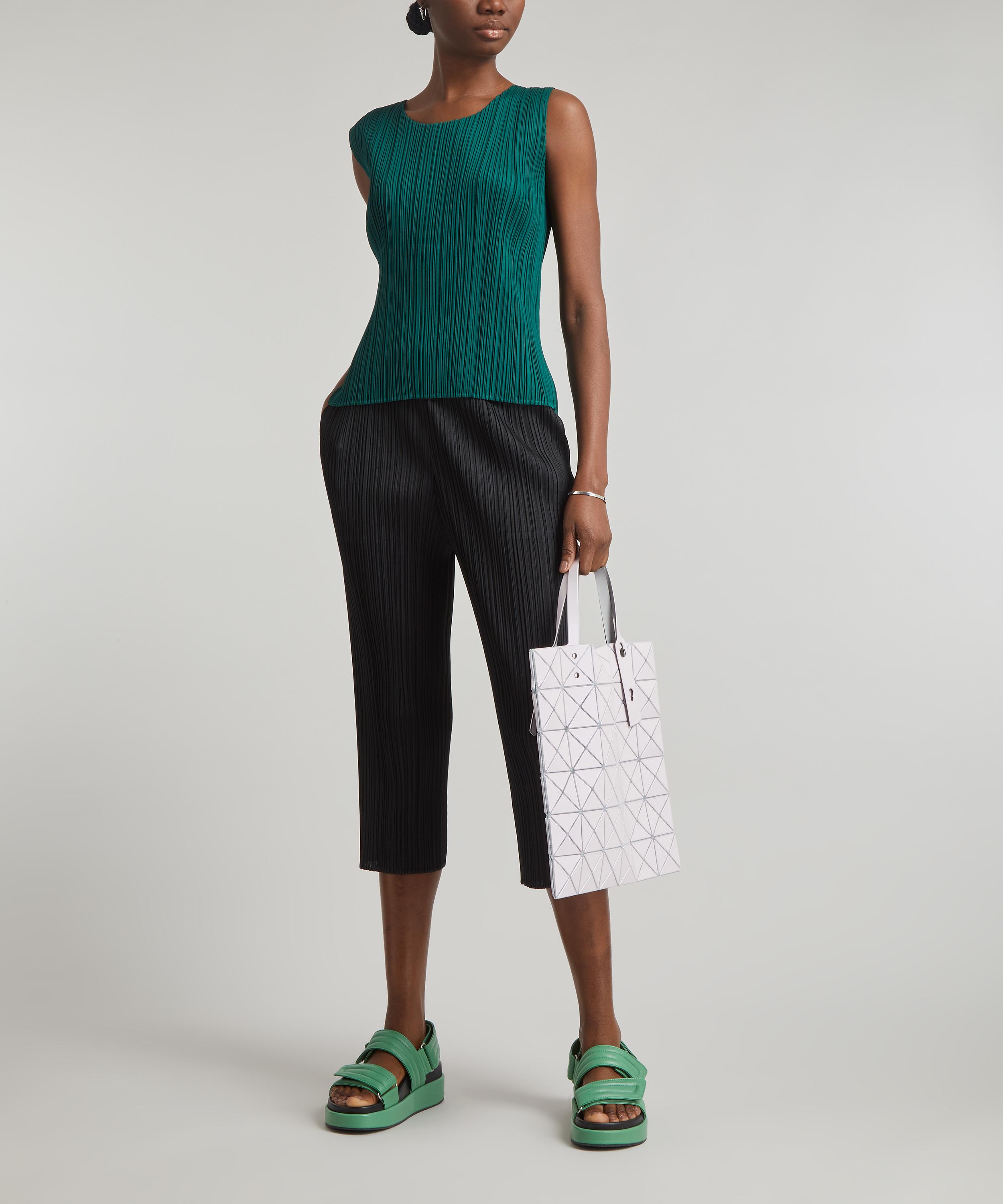 Pleats Please Issey Miyake - Pleated Cropped Trousers image number 2