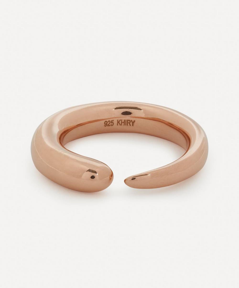 KHIRY - Rose Gold Plated Vermeil Silver Khartoum Nude Stacking Ring