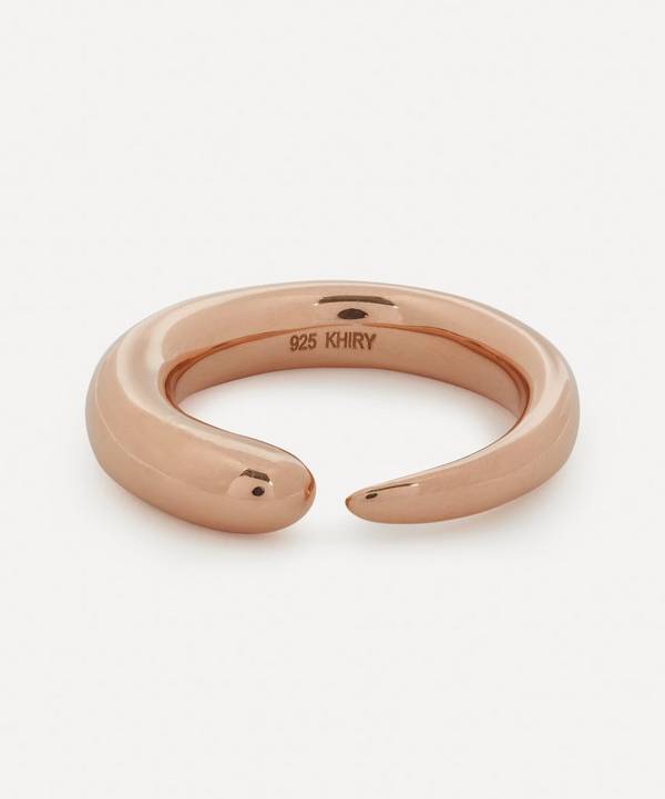 KHIRY - Rose Gold Plated Vermeil Silver Khartoum Nude Stacking Ring image number 0