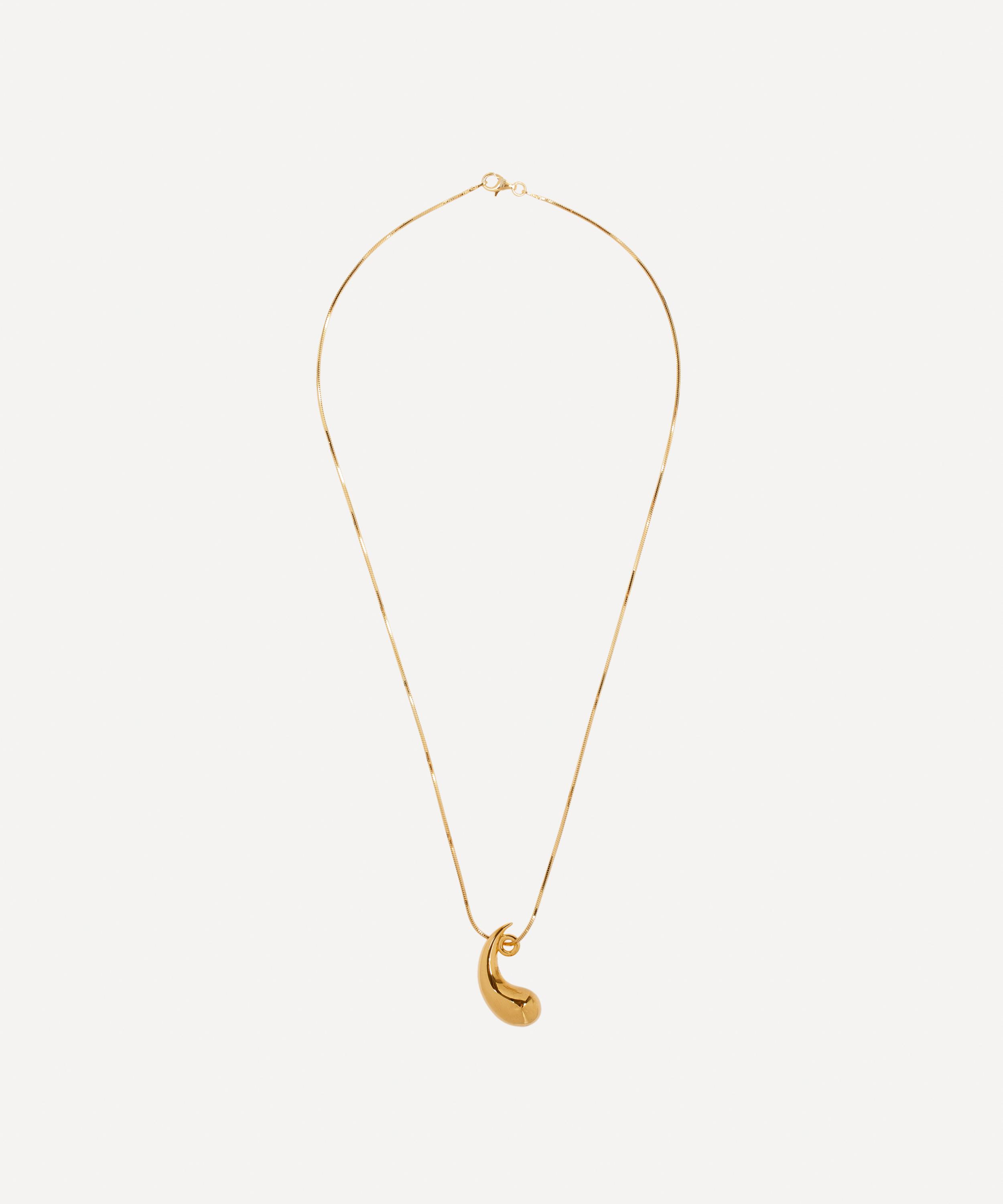 KHIRY - Gold Plated Vermeil Silver Talon Nude Pendant Necklace image number 2